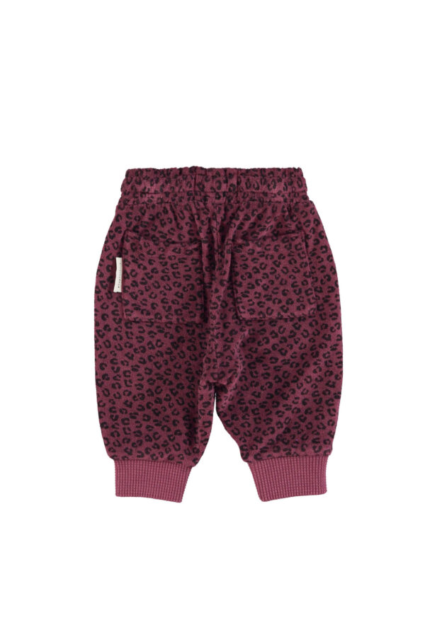 Pantalon de jogging - Imprimé léopard aubergine – Image 3