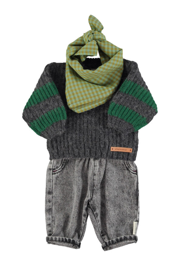 Jean bébé - Washed black denim – Image 3