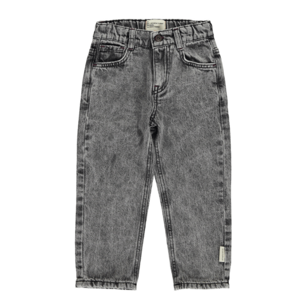 Jean unisexe - Washed black denim
