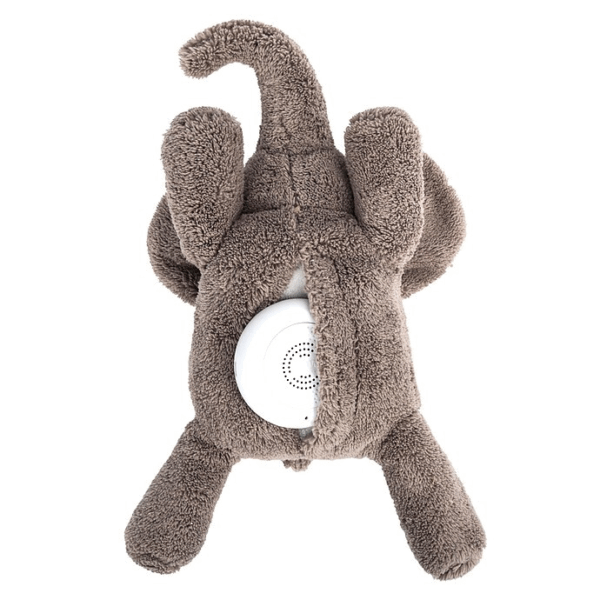 Peluche à bruits blancs rechargeable - Georges l'éléphant gris – Image 5