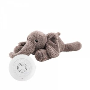 Peluche bruits blancs bébé George l’éléphant gris Flow Amsterdam