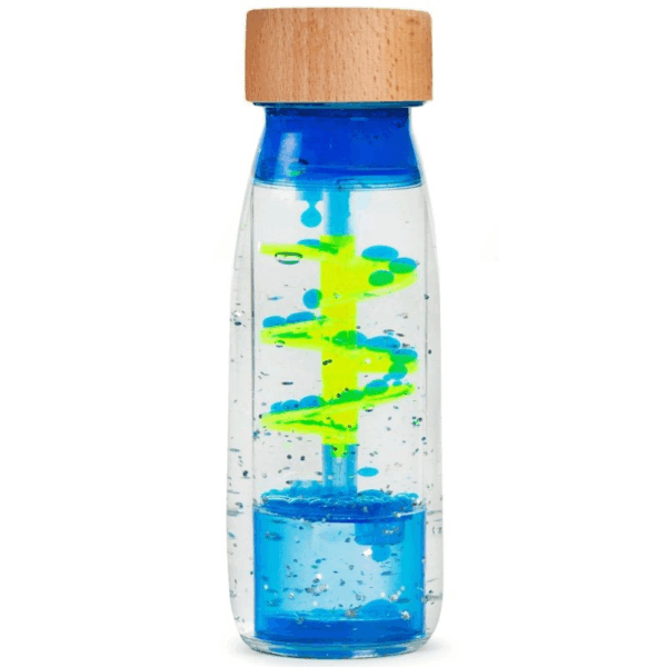 Bouteille sensorielle Move bottle Spiral Blue