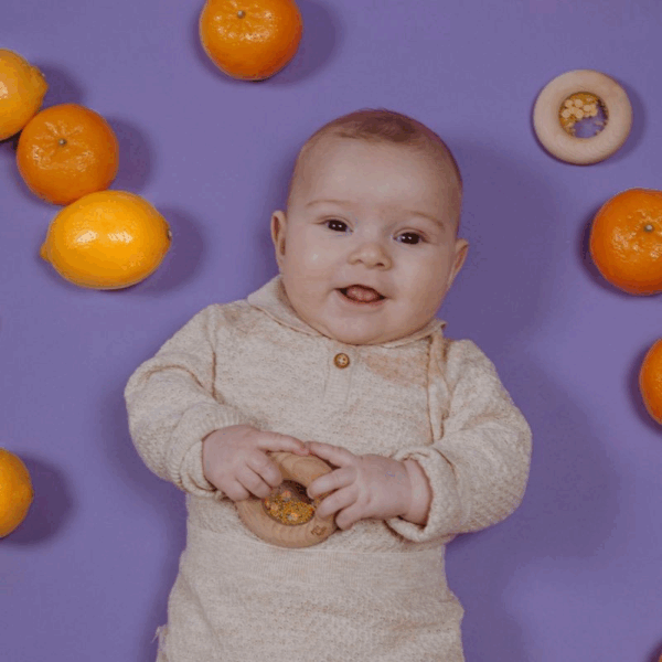 Hochet sensoriel Sensory Donut carottes – Image 2