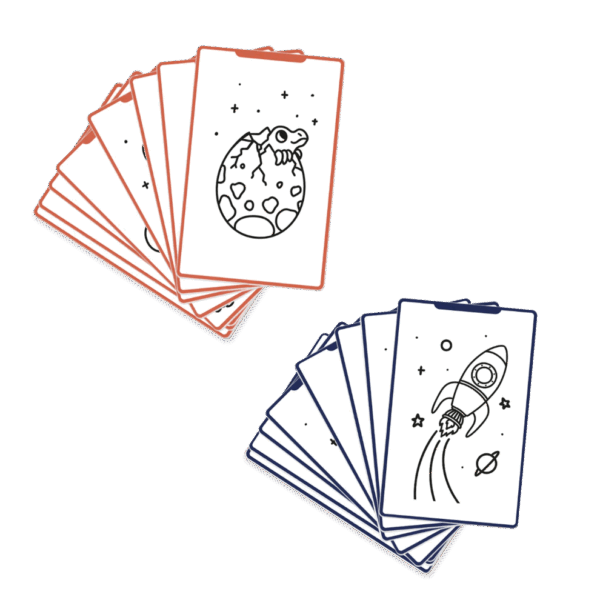 Recharge de cartes Kidydraw mini - Dinosaures & Galaxie – Image 2