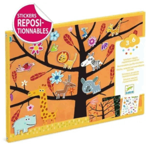 Créer avec des stickers - Chat perché !