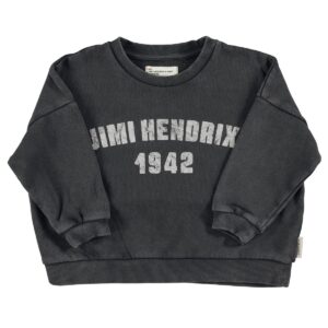 Sweatshirt - Faded black "Jimi Hendrix" print