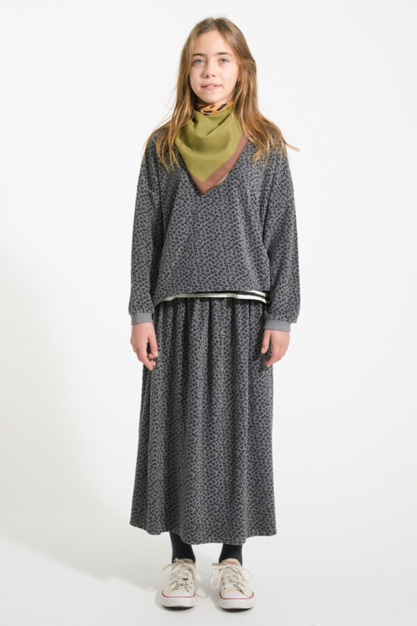Sweatshirt en éponge - Imprimé léopard gris – Image 3