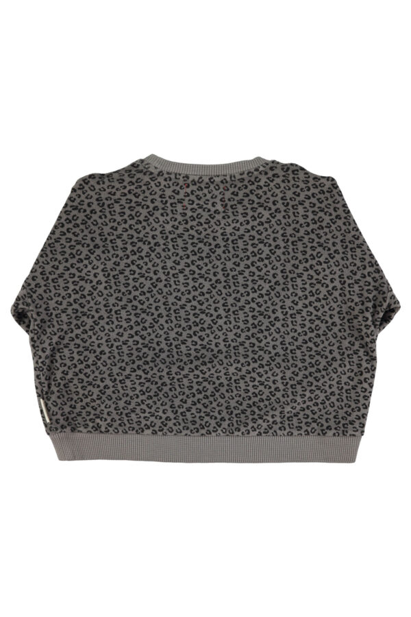 Sweatshirt en éponge - Imprimé léopard gris – Image 5