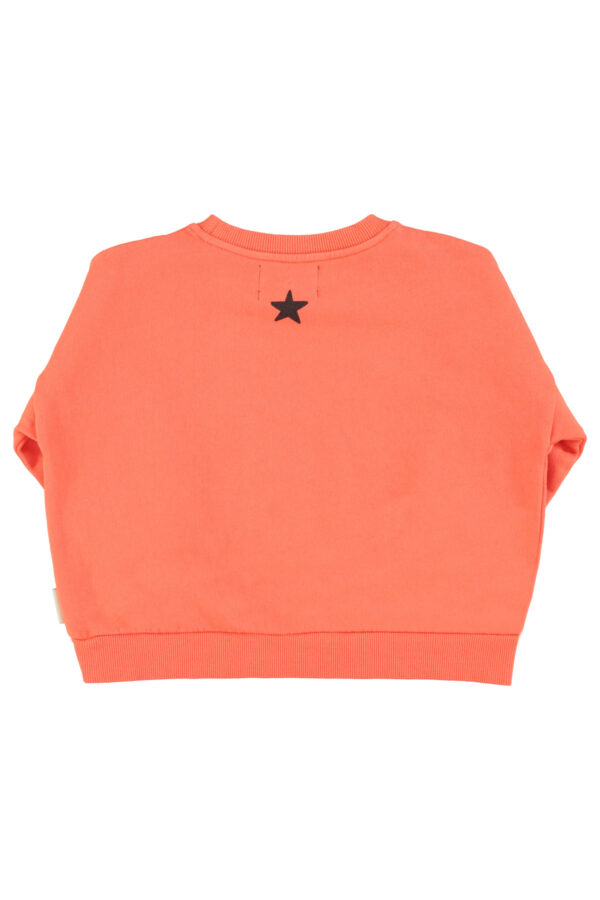 Sweatshirt - Orange "music"print – Image 5