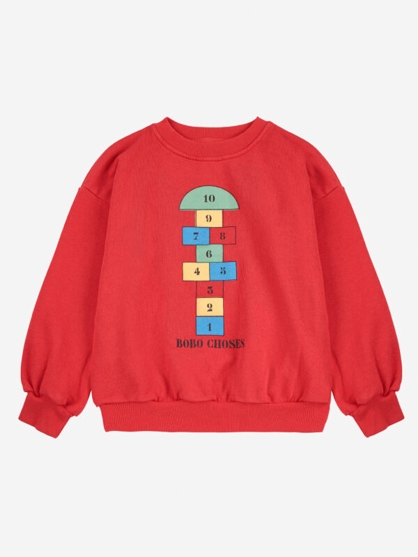 Sweatshirt - Marelle rouge