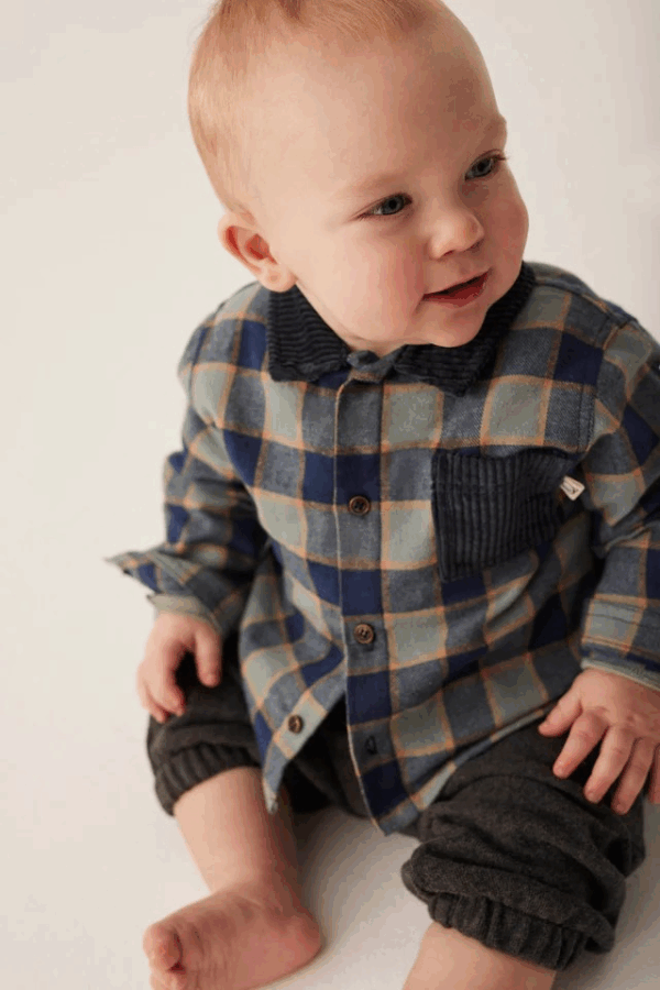 Chemise TOKIO - Artic blue check flannel – Image 5