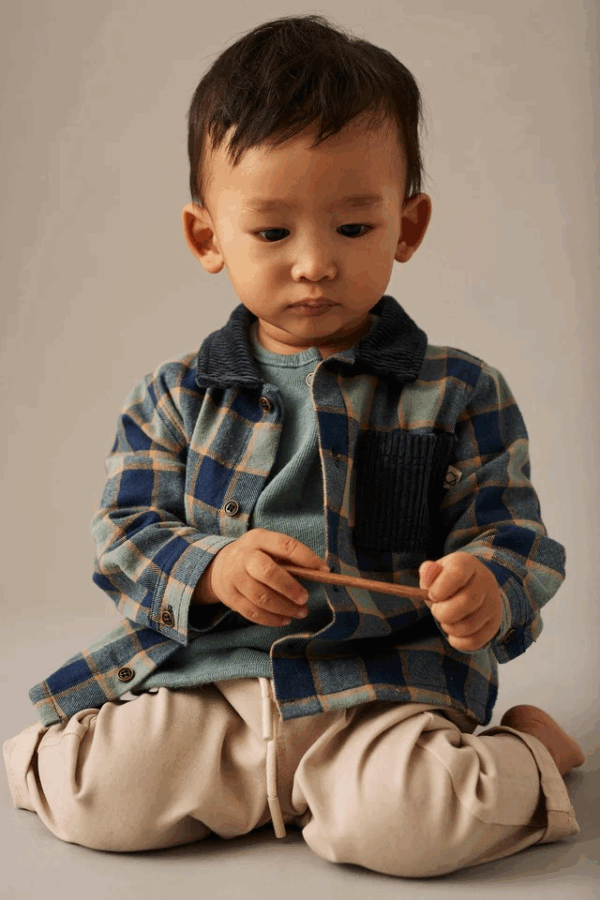 Chemise TOKIO - Artic blue check flannel – Image 3