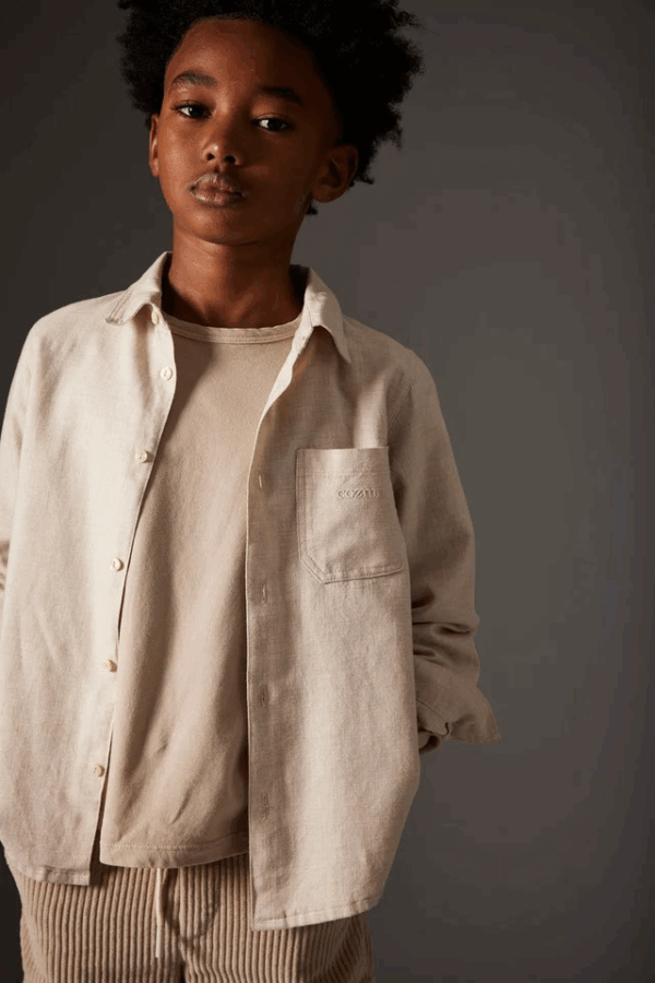 Chemise TURIN - Stone rustic mélange flannel – Image 3