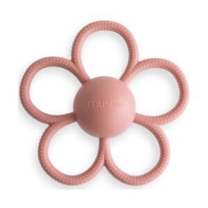 hochet de dentition Daisy Dusty rose