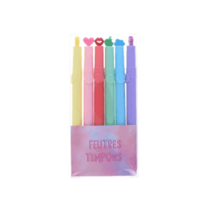 Lot de 6 feutres tampons