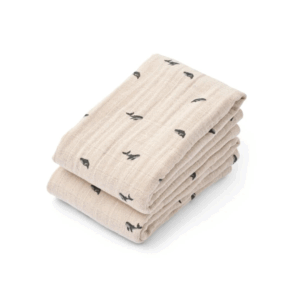 Lot de 2 langes Lewis - Mini Whale/Sandy