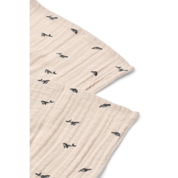 Lot de 2 langes Lewis - Mini Whale/Sandy – Image 2