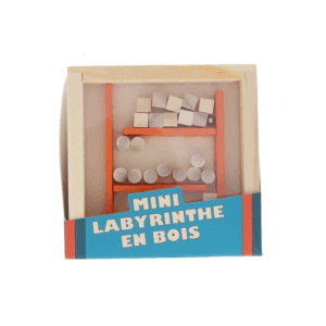 Mini labyrinthe bois orange