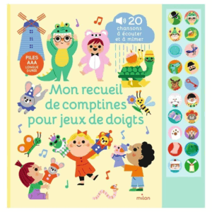 Mon recueil de comptines pour jeux de doigts