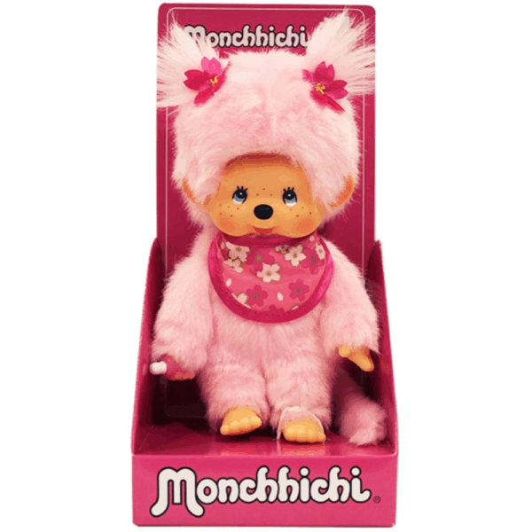 Peluche kiki Monchhichi Pinky 20cm – Image 3