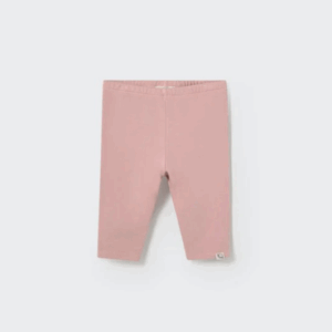 Legging - Silver pink corduroy velour knit