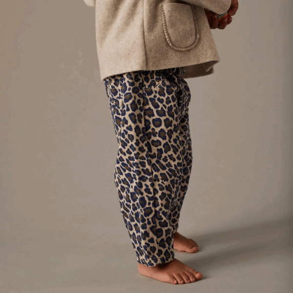 Pantalon Bébé léo ATENAS - Stone animal print twill – Image 3