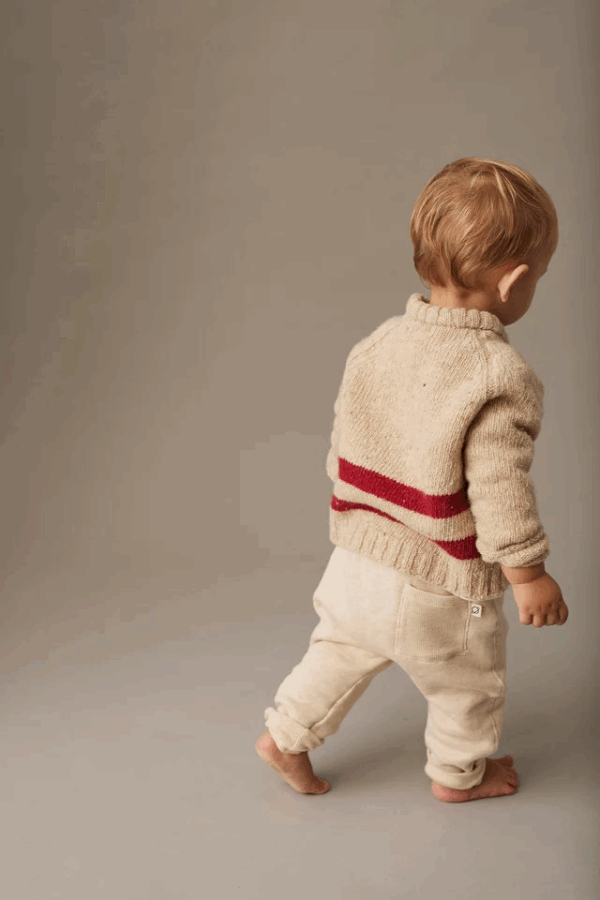 Pantalon de jogging LOUIS - Stone mélanfe fleece – Image 3