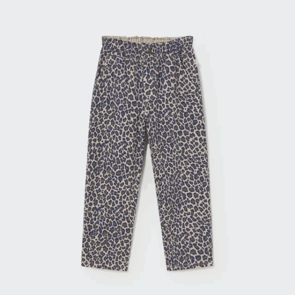 Pantalon léo PAOLA - Stone animal print twill