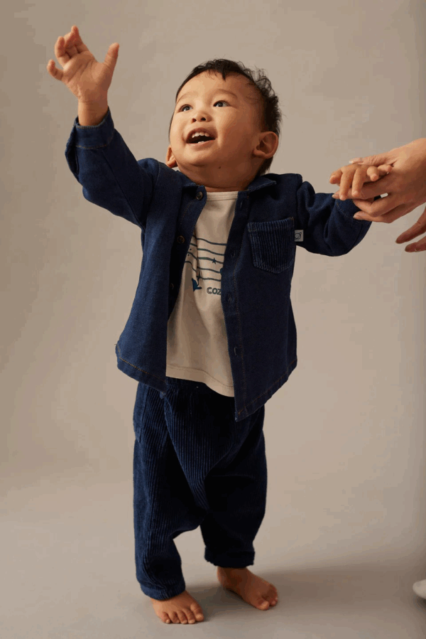 Pantalon velours MIKI - Navy denim corduroy – Image 2