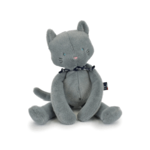 Chat Méloé 37 cm - Bleu gris