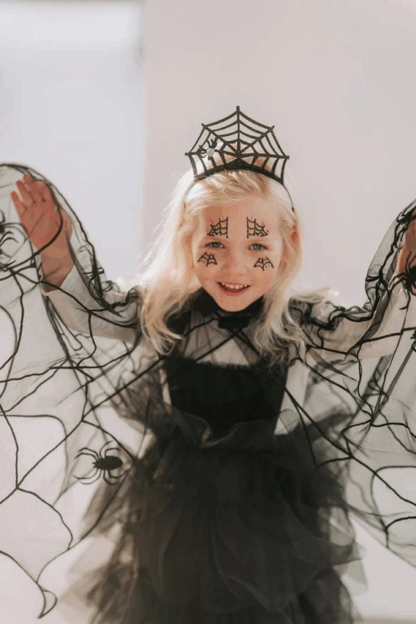 Strass visage Halloween – Noir – Image 3