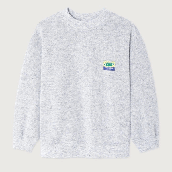 Sweat Evona ML - Gris clair chiné