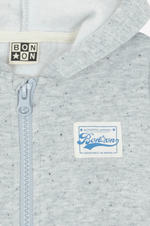 Sweat Lu Vintage - Gris chiné Neps – Image 4