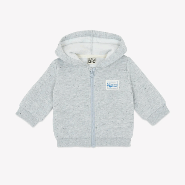 Sweat Lu Vintage - Gris chiné Neps