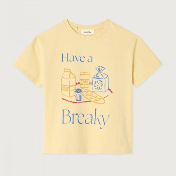 T-shirt manches courtes Fizvalley - Coquille vintage