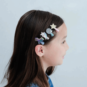 Barrette clip Mimi & Lula Disco Diva mini clips pailletés