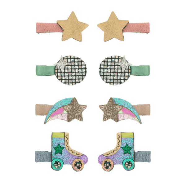 Barrette clip Mimi & Lula Disco Diva mini clips pailletés