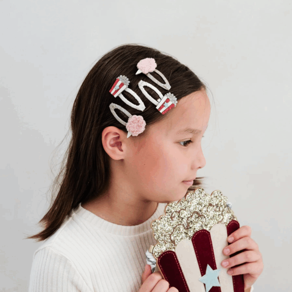 Barrette Popcorn et Barbe à Papa Mimi & Lula