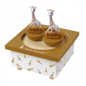 Boîte à musique Sophie la Girafe Caramel Trousselier avec figurines dansantes