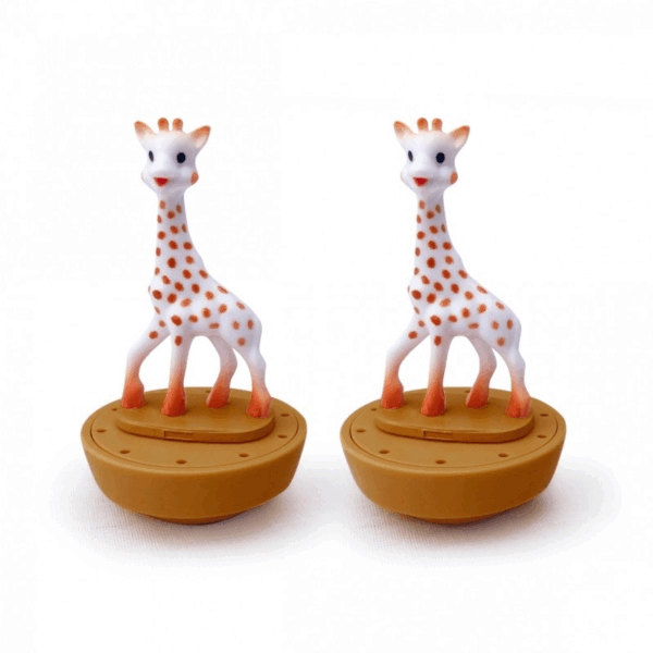 Boîte à musique Sophie la Girafe Caramel Trousselier avec figurines dansantes