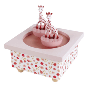 Boîte à musique Sophie la Girafe Trousselier avec figurines dansantes