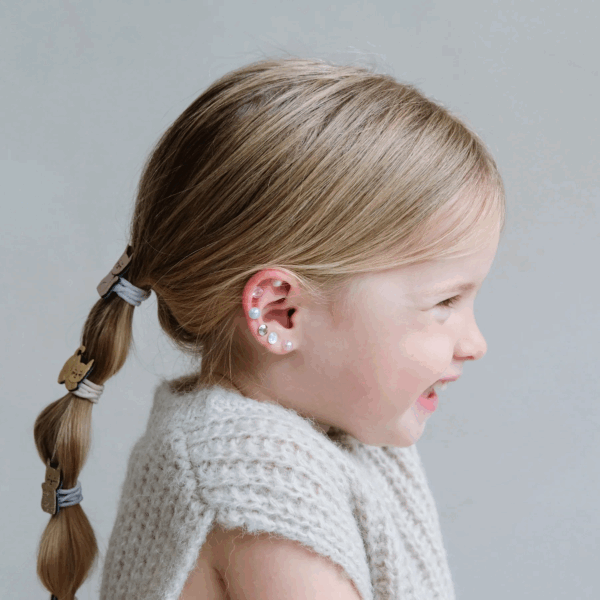 Boucles d’oreilles autocollantes Pink Gem & Pearl Mimi & Lula