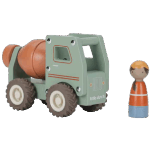 Le camion toupie en bois Little Dutch transforme chaque jeu de chantier en aventure réaliste. Ainsi, sa bétonnière rotative tourne pendant que le véhicule se déplace, offrant une expérience de jeu dynamique et captivante. Léger et robuste, il est conçu pour les petites mains des enfants dès 18 mois. H2 : Un jouet de chantier interactif et éducatif Ce camion permet aux enfants de recréer les activités d’un véritable chantier. De plus, il inclut un ouvrier en bois pour enrichir les jeux de rôle et stimuler l’imagination. Les roues en caoutchouc assurent une conduite fluide et silencieuse, adaptée aux jeux à l’intérieur comme à l’extérieur. Chaque déplacement et chaque rotation de la bétonnière renforcent la coordination main-œil et la motricité fine. H2 : Qualité et compatibilité Fabriqué en bois FSC durable, le camion toupie en bois Little Dutch résiste aux heures de jeu tout en restant sécuritaire. Par ailleurs, il est compatible avec d’autres véhicules de chantier Little Dutch, comme le camion-benne ou la pelleteuse, pour créer un univers complet et immersif sur le chantier. H3 : Caractéristiques du camion toupie Little Dutch Marque : Little Dutch Matière : Bois FSC Âge conseillé : 18 mois et plus Bétonnière rotative Roues en caoutchouc pour un déplacement fluide Ouvrier en bois inclus Stimule l’imagination, la motricité fine et le jeu de rôle Compatible avec autres véhicules de chantier Little Dutch Conclusion Le camion toupie en bois Little Dutch est un jouet à la fois ludique et éducatif. Enfin, il permet aux enfants de vivre des aventures de chantier réalistes, de développer leur créativité et de s’amuser pendant des heures, seuls ou avec d’autres véhicules de la collection.