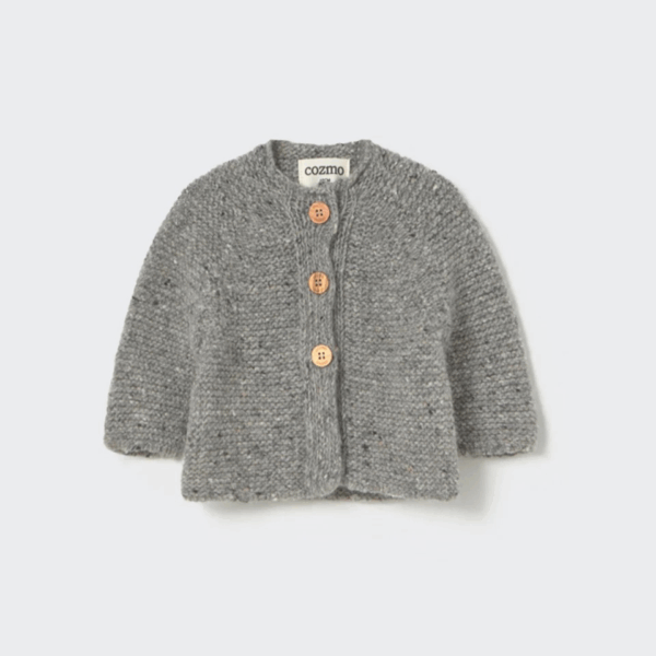 cardigan bébé Grey Tweed Tricot