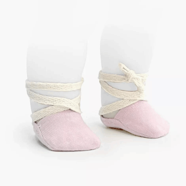 Chaussons de danse pour poupée Minikane - Rose pâle
