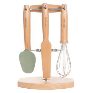 Coffret ustensiles de cuisine Kiddikutter naturel pour enfants