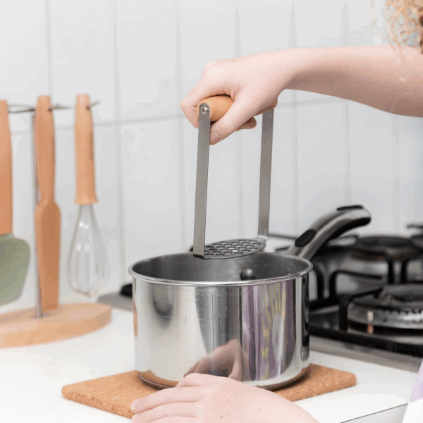 Coffret ustensiles de cuisine Kiddikutter naturel pour enfants