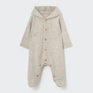 combinaison bébé Jade Stone Soft Mélange Bamboo