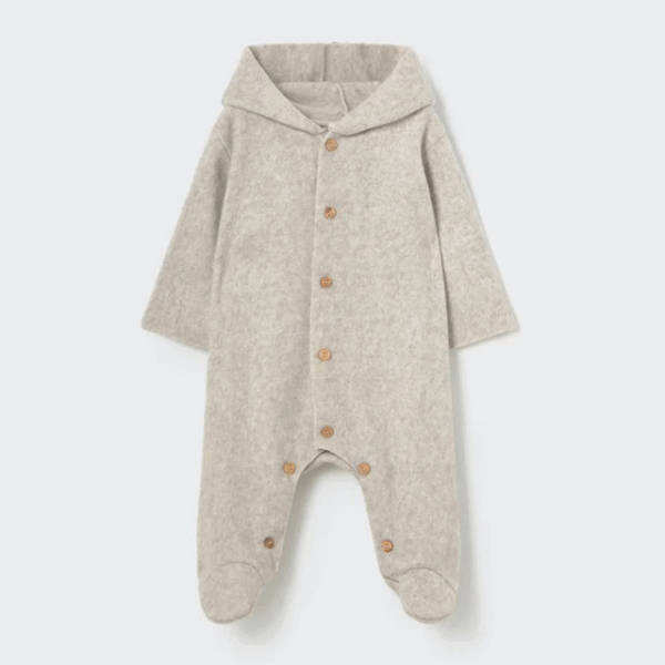 combinaison bébé Jade Stone Soft Mélange Bamboo