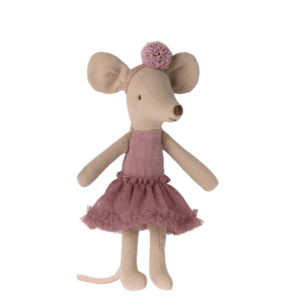 Danseuse ballerine souris Grande sœur Maileg avec tutu bruyère et bandeau